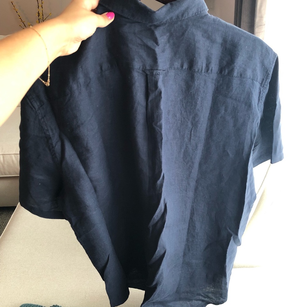 Bloomingdales The Men’s Store Linen Shirt - Picture 5 of 6